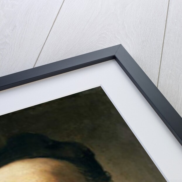 Head of a Man wearing a Cap by Rembrandt Harmensz. van Rijn