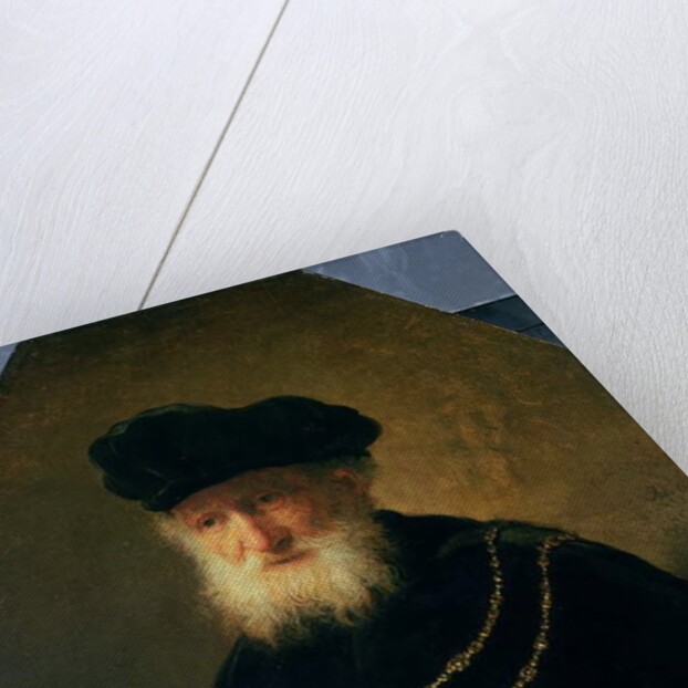 Head of an Old Man wearing a Cross, 1630 by (studio of) Rembrandt Harmensz. van Rijn