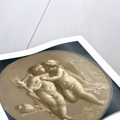 Two Putti with Flames of Love 'Allegory of Love', 1696 by Adriaan van der Werff