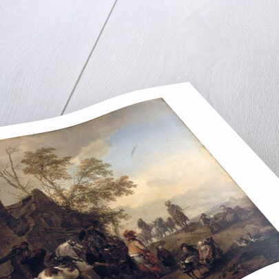 A Dappled Horse outside the Smithy by Philips Wouwermans or Wouwerman