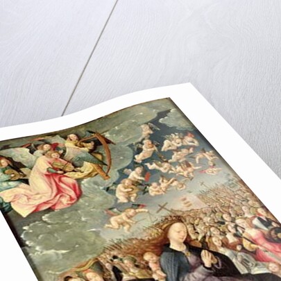 Left wing of Triptych with Adoration of the Trinity, 1523 by Jacob Cornelisz van Oostsanen