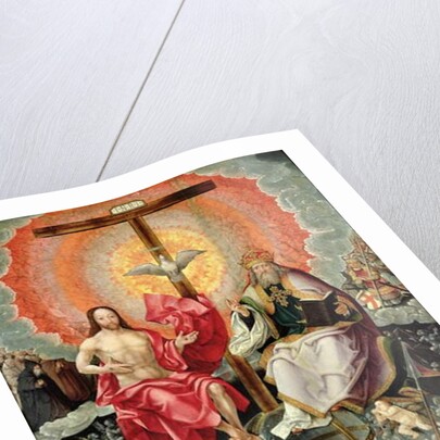 Central panel of Triptych with Adoration of the Trinity, 1523 by Jacob Cornelisz van Oostsanen