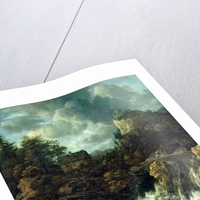 The Waterfall, 1665-70 by Jacob Isaaksz. or Isaacksz. van Ruisdael