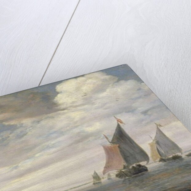 Wide Rivermouth with Boats, c.1660 by Salomon van Ruisdael or Ruysdael