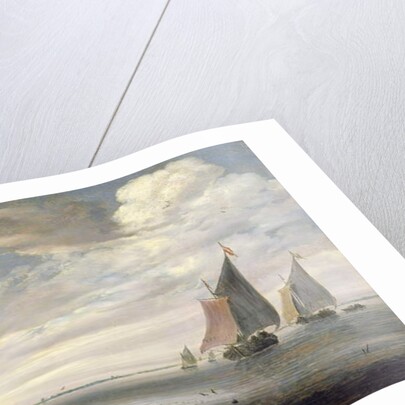 Wide Rivermouth with Boats, c.1660 by Salomon van Ruisdael or Ruysdael