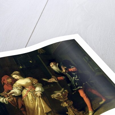 A Masked Joker, 1668 by Caspar Netscher