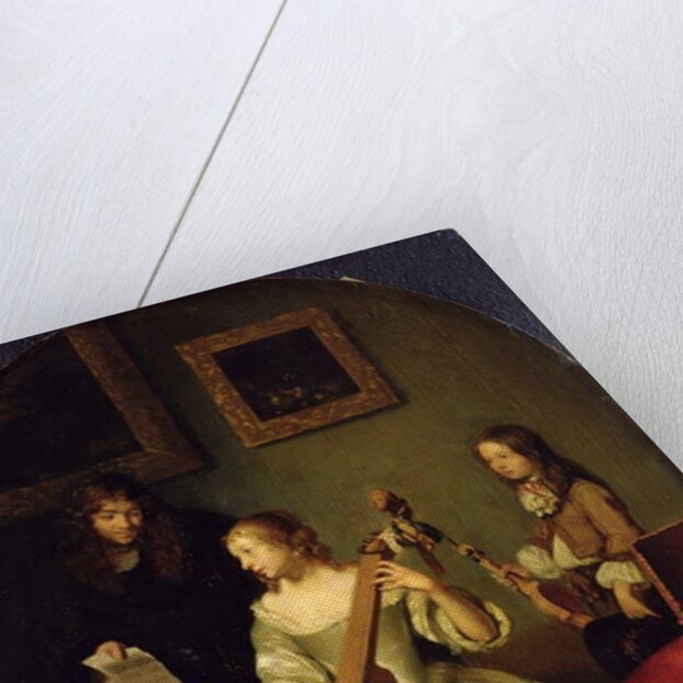The Bassviol Player, 1665 by Caspar Netscher