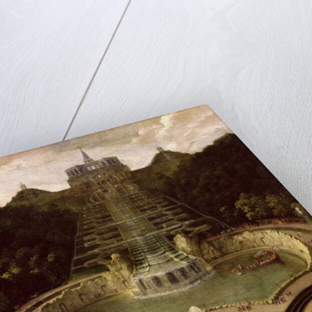 View of the Octagon over the Waterfalls and the Pools of Neptune, after 1716 by Jan van Nickelen