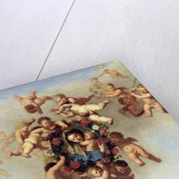 Angels Carrying a Portrait of the Madonna to Heaven by Cornelis van Poelenburgh or Poelenburch