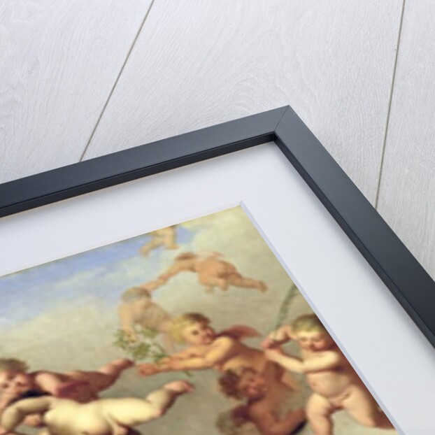 Angels Carrying a Portrait of the Madonna to Heaven by Cornelis van Poelenburgh or Poelenburch