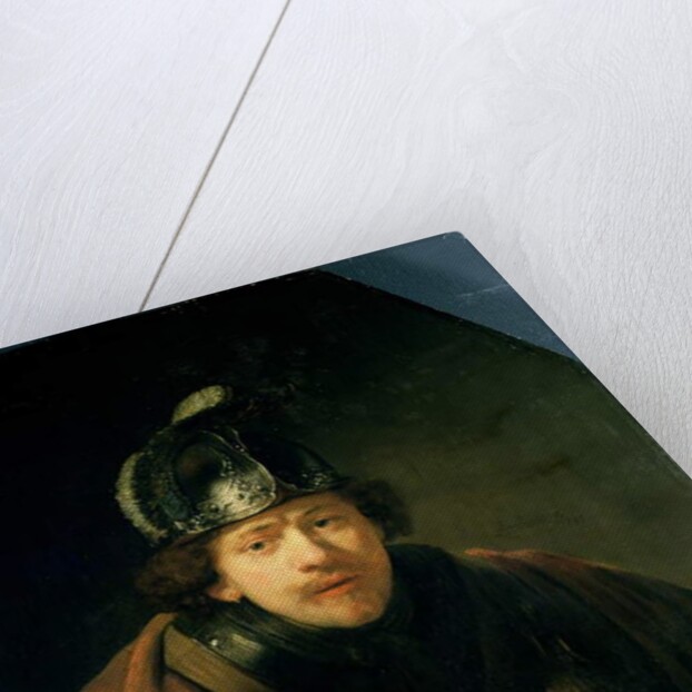 Self Portrait with Helmet, 1634 by Rembrandt Harmensz. van Rijn