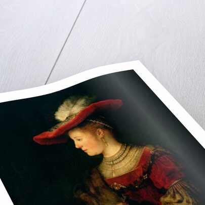 Portrait of Saskia van Uylenburgh by Rembrandt Harmensz. van Rijn