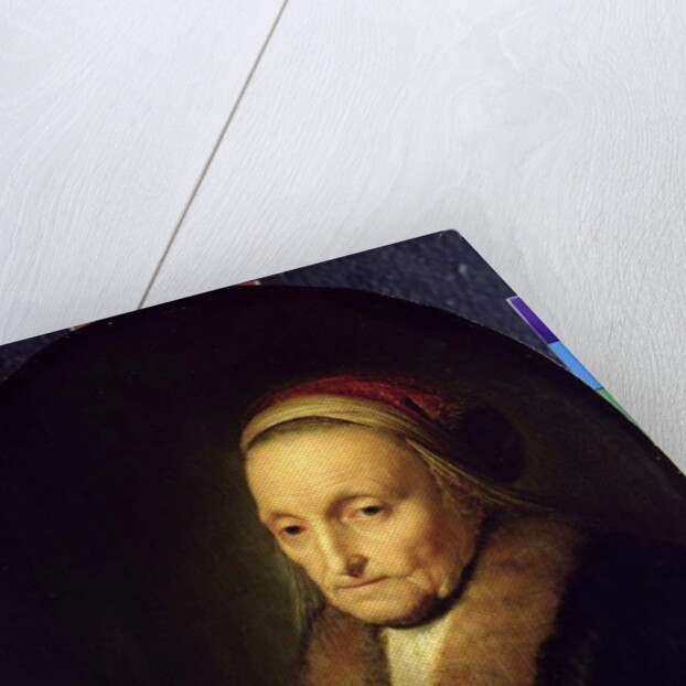 Head of an Old Woman with a Fur Collar, after 1630 by Gerrit or Gerard Dou