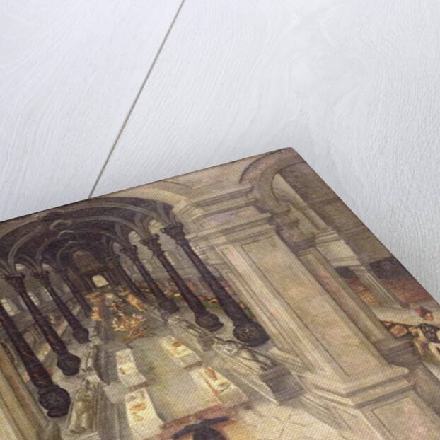 An Occult Funeral Meal in a Church, 1608 by Wendel Dockler or Doechler