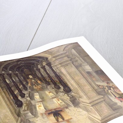 An Occult Funeral Meal in a Church, 1608 by Wendel Dockler or Doechler