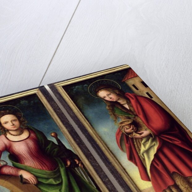 St. Catherine and St. Barbara, 1510 by Lucas The Elder Cranach