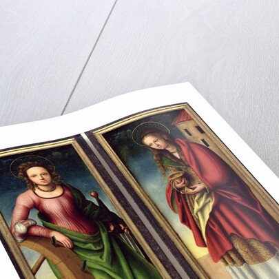 St. Catherine and St. Barbara, 1510 by Lucas The Elder Cranach