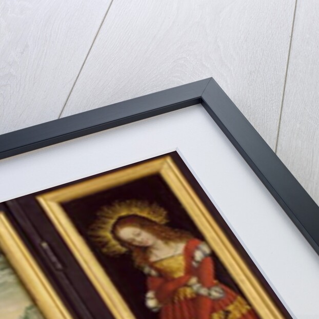 Small winged altar with the Resurrection of Christ, St. Barbara and St. Catharine, 1508-10 by Lucas the Elder Cranach