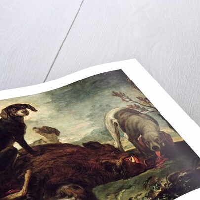 Dogs with Slain Wild Boar and Deer by David de Coninck