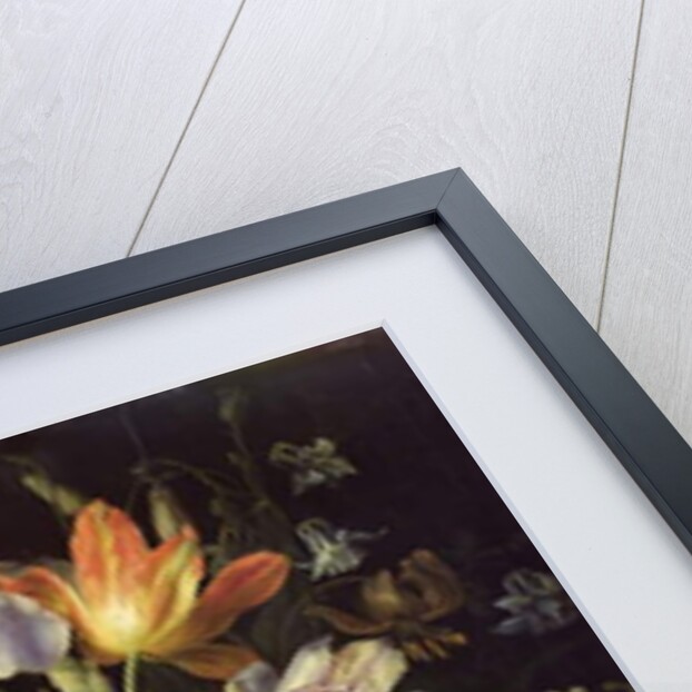 Still Life with Flowers and Blue Tit by Johann Rudolf Byss