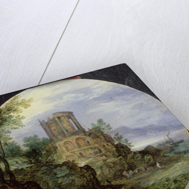 South Coast Landscape with the Temple of Vesta in Tivoli, 1595 by Jan the Elder Brueghel