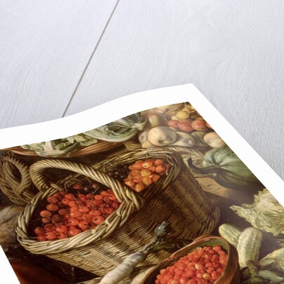 Detail of Still Life with Fruit, Vegetables and a Market Woman, 1564 by Joachim Beuckelaer or Bueckelaer