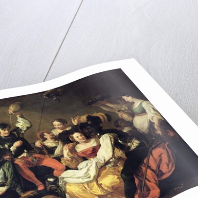 Revelry with Soldiers and Prostitutes, after 1625 by Johann Liss or Lis or von Lys