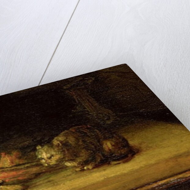 Holy Family with a Curtain, 1646 by Rembrandt Harmensz. van Rijn