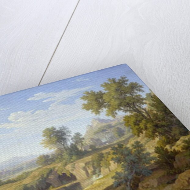 Italian Landscape with a Pilgrim and Rustics, 1829 by Johann Martin von Rohden