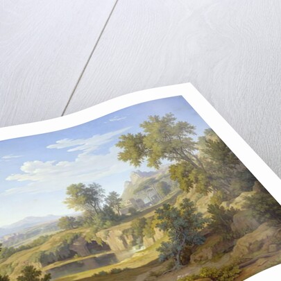 Italian Landscape with a Pilgrim and Rustics, 1829 by Johann Martin von Rohden