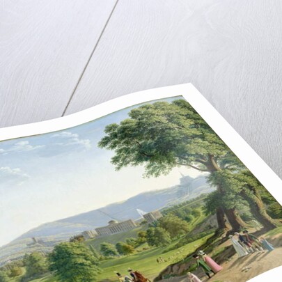 Wilhelmshoehe Castle with the Habichtswald Forest by Johann Erdmann Hummel