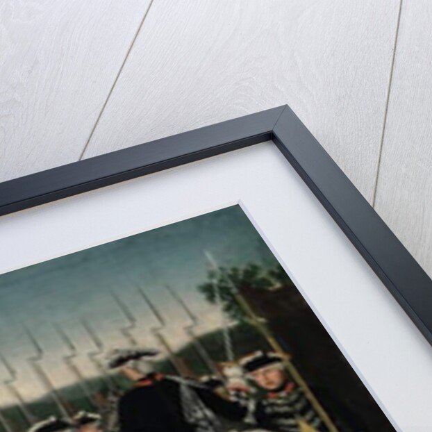 Friedrich II with the Hesse Guard Regiment by Brock