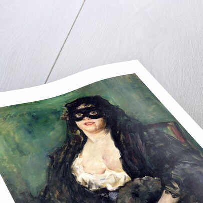 The Black Mask by Lovis (1858-1925) Corinth