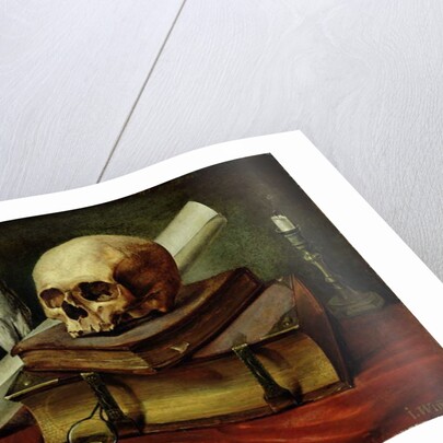 Vanitas, Still Life, 1842 by Johannes Wimmel