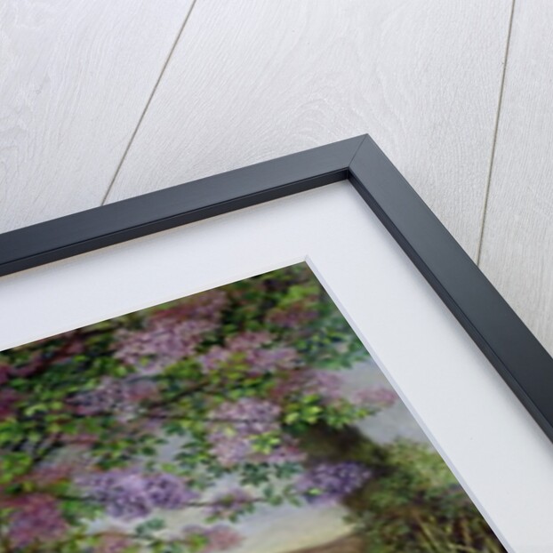 Blooming Lilacs in front of a Wall by Emilie von der Embde