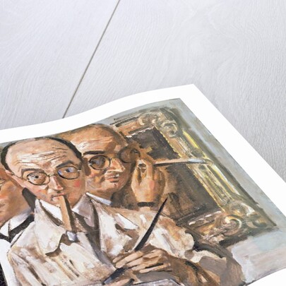 Three-Faced Self Portrait by Karl Leyhausen