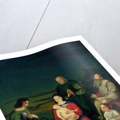 Holy Family with Angels and Saints, c.1824 by Ludwig Emil Grimm