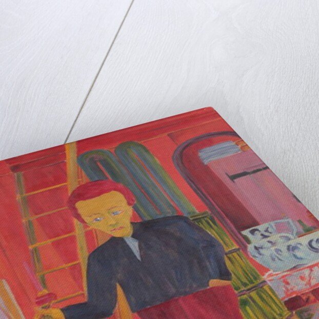 The Painter Ernst Ludwig Kirchner Posing for a Portrait in Davos by Philipp Bauknecht