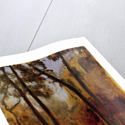 View of the Arcade Wall of the Henschel Gardens from Karlsaue, Kassel by Louis Kolitz