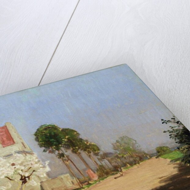 Road by the Fulda River to 'Neuen Muehle' near Kassel, 1904 by Louis Kolitz