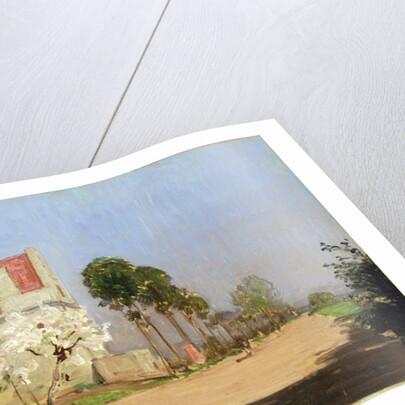 Road by the Fulda River to 'Neuen Muehle' near Kassel, 1904 by Louis Kolitz