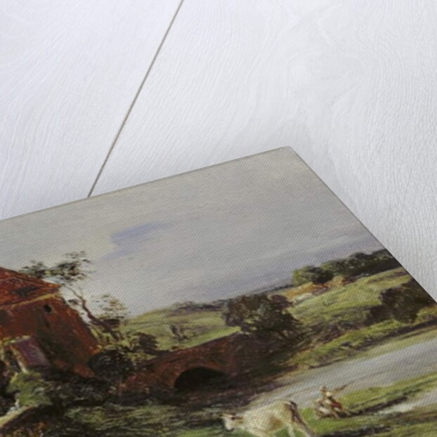 Landscape with a Bridge near Landsberg an der Warthe by Louis Kolitz