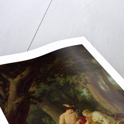 Diana and Mercury playing Dice, c.1788-90 by Johann August the Younger Nahl