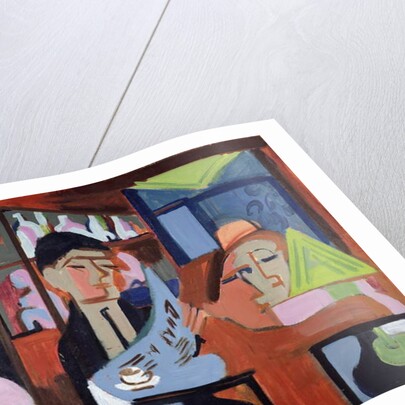 A Cafe in Davos by Ernst Ludwig Kirchner