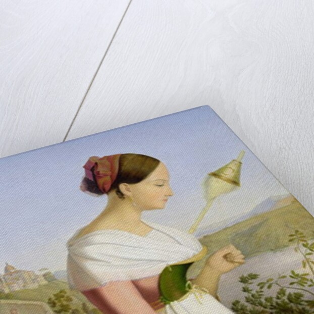 Italian Girl with a Spinning Dress by Friedrich Wilhelm Mueller