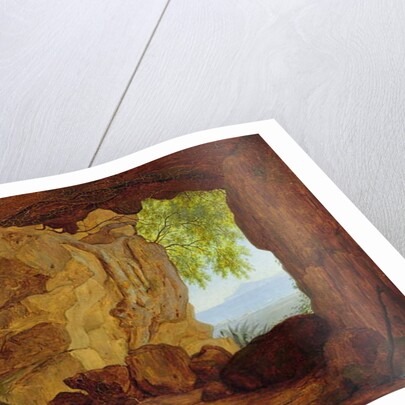 Praying Hermit in a Grotto, 1829 by Johann Martin von Rohden