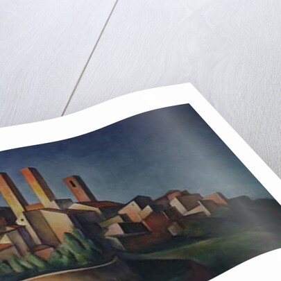 San Gimignano, 1922 by Alexander Kanoldt