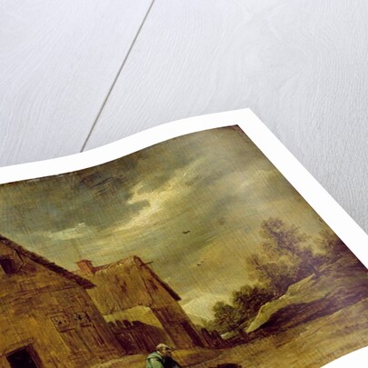 Farmer with Wheelbarrow by David the Younger Teniers