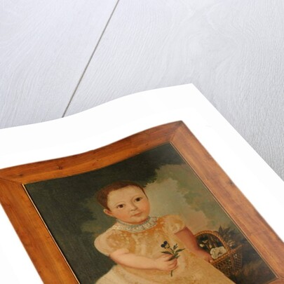 Naive portrait of a boy by French School