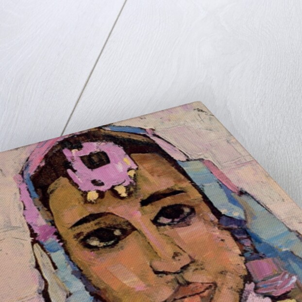 Portrait of a Woman in White by Anna Kostenko